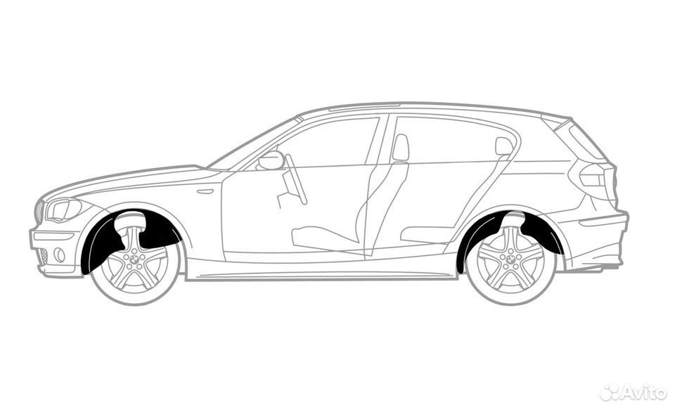 Подкрылки задние Nissan Tiida