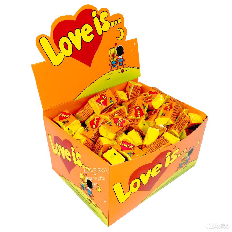 Жвачка Love is апельсин+ ананас. Магазин купить на Зозу.ру - фотография № 1