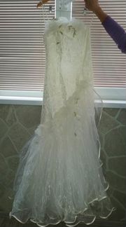 Оригинальное свадебное платье. Платье-русалка