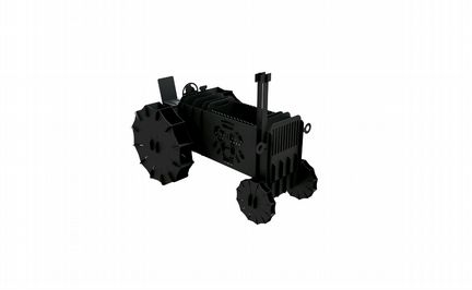Трактор -3d модель с жаровней