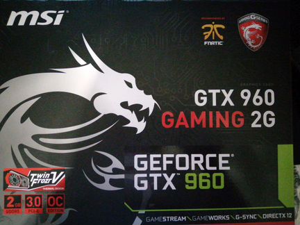 MSI GTX-960 gaming 2G