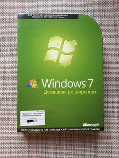 Новая не вскрытая коробка с Windows 7 домашняя рас