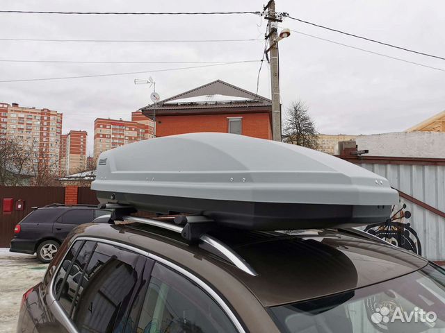 Автобокс Way-box 520 литров серо-чёрный