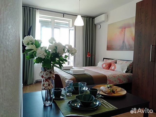 

Квартира-студия, 27 м², 1 кровать