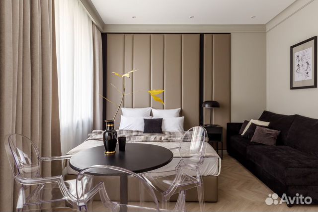 

Квартира-студия, 25 м², 2 кровати