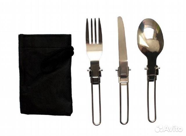Набор столовых приборов (ложка, вилка, нож), нерж