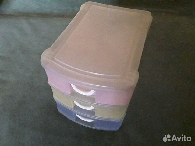 Контейнер пластиковый для мелочей 3х ярусный