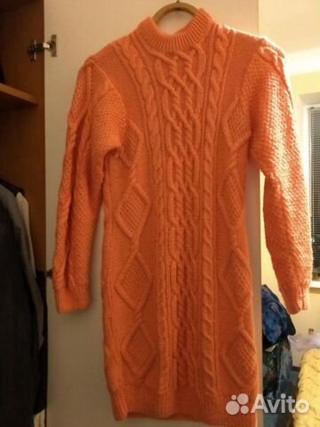 Новое вязаное платье 44-46 ручная работа