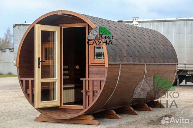 Баня-бочка функо 1 панорама 6м x 2,30