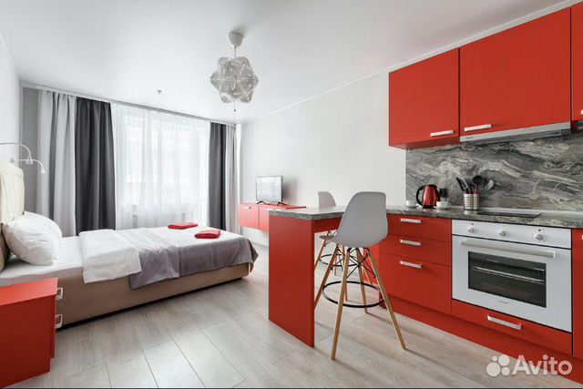 

Квартира-студия, 30 м², 1 кровать