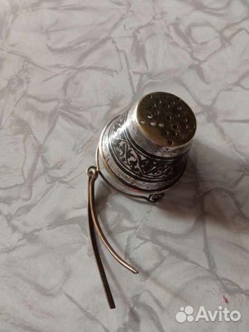Чайное ситичко СССР серебро с позолотой