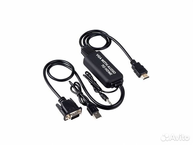 Переходник VGA (M) +Mini Jack (M) +USB(M) - hdmi