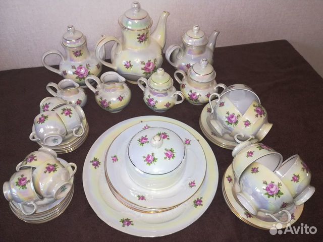 Сервиз чайный роза гдр