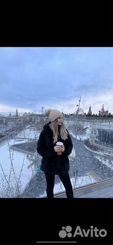 Шуба норковая с капюшоном