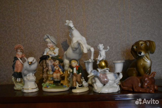Фигурки фарфор разные