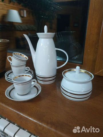 Кофейный сервиз СССР Полонский Ф.З. позолота