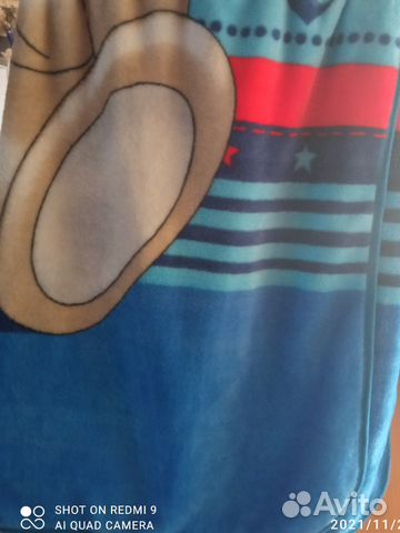 Плед детский плюшевый