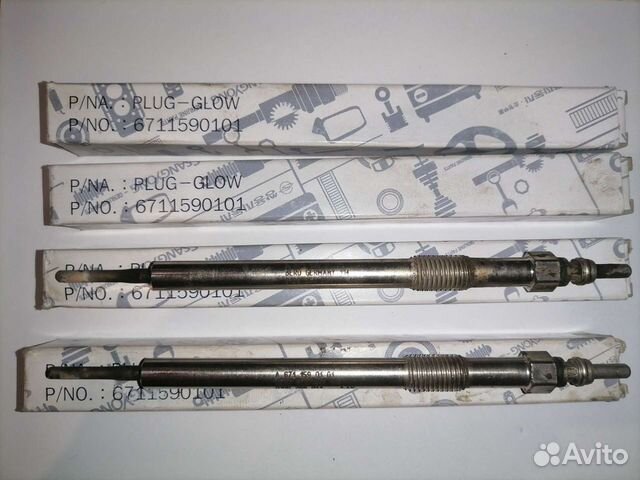 Свечи накала Ssang Yong 4 штуки