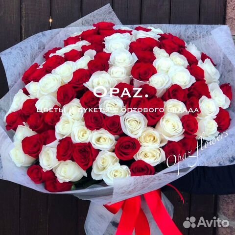 Цветы 101 роза 70см Цветы букеты с доставкой