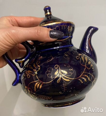 Заварочный чайник Кобальт Гжель