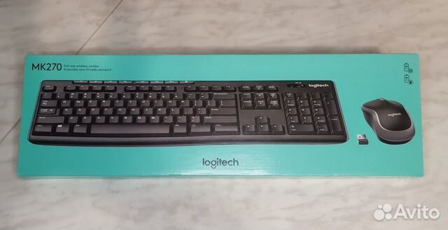 Беспроводная клавиатура и мышь Logitech MK270 Eng