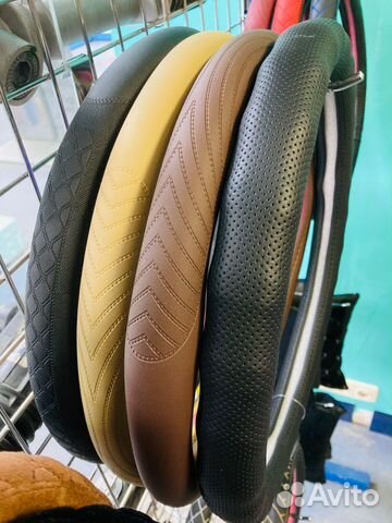 Оплетка на руль эко кожа