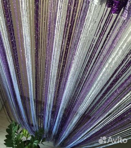 Шторы готовые Новые нитяные Кисея дождик