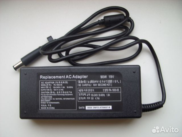 Блок питания HP 19v 4.74A 90w (7.4x5.0 mm) replac