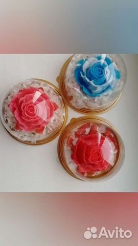 Розы из мыла