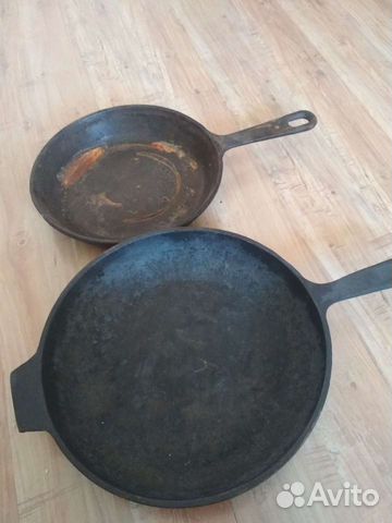 Чугунная сковорода СССР новая