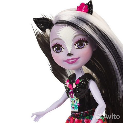 Mattel Enchantimals DYC75 Кукла Седж Скунси, 15 см