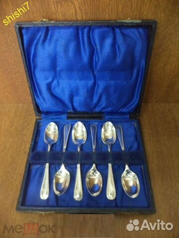 Набор массивные ложки чайные серебро 925 англия 18