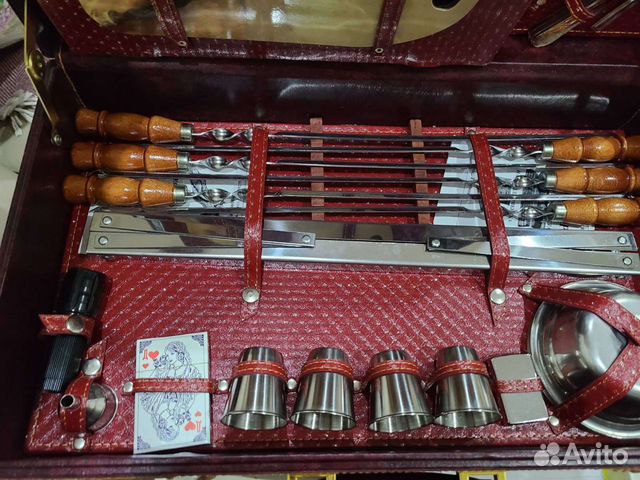 Подарочный набор для шашлыка и пикника в дипломате