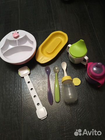Посуда для кормления(поильник,тарелка,ложка,терка)