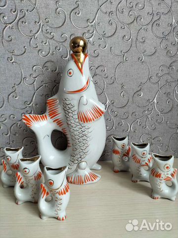 Подарок рыбаку, Штоф фарфор рыбка