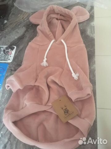 Толстовка новая с капюшоном для средней собаки