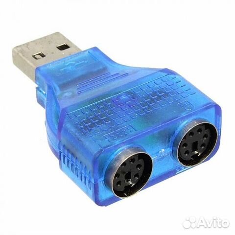 USB to 2x PS/2 (mini DIN6) адаптер конвертер