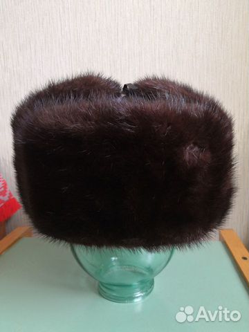 Шапка ушанка норковая мужская