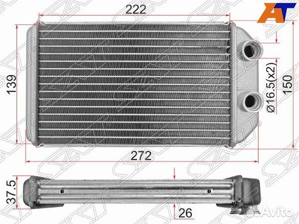 Радиатор отопителя салона toyota celica
