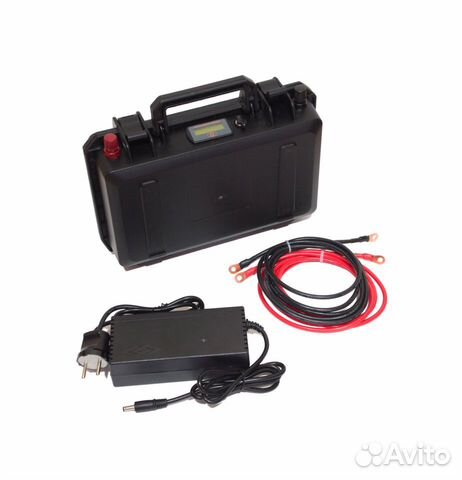 Аккумулятор 12В 60Ач lifepo4 в кейсе, с зарядкой