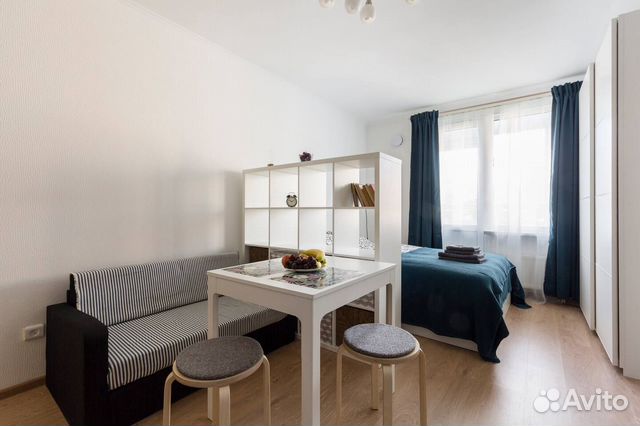 

Квартира-студия, 25 м², 2 кровати
