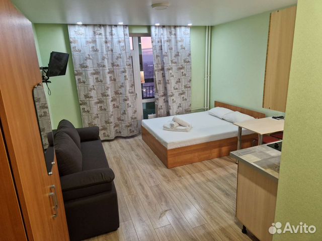 

Квартира-студия в апарт-отеле, 22 м², 2 кровати
