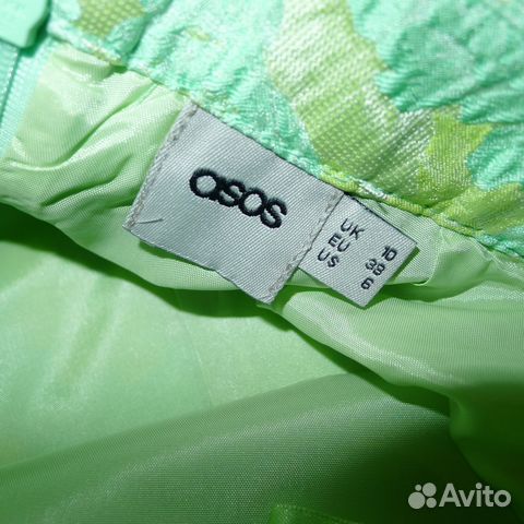 ASOS Жаккардовая юбка миди - цветочный неон