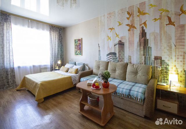 

1-к. квартира, 42 м², 3 кровати