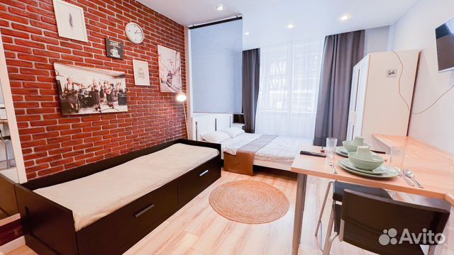 

Квартира-студия, 25 м², 2 кровати