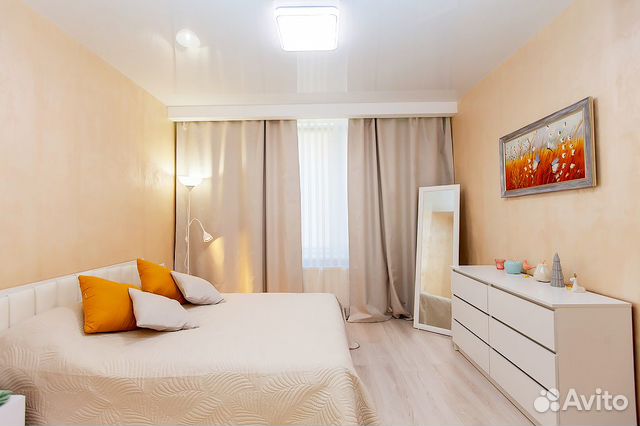 

1-к. квартира, 62 м², 3 кровати