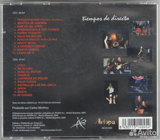Saratoga 2000 Tiempos De Directo (2CD) Saratoga 2000 Tiempos De Directo (2CD)