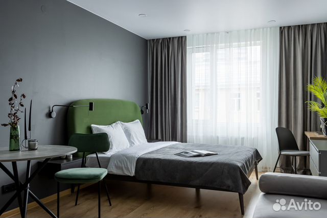 

Квартира-студия, 28 м², 2 кровати