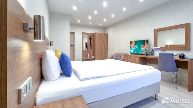 

1-к. квартира, 42 м², 2 кровати