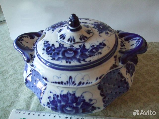 Супница. Гжель. Авторская работа Супница. Гжель. Авторская работа